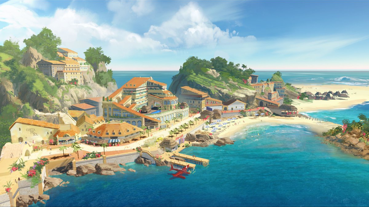 FFVII Rebirth Concept Art Shows Costa del Sol in Remake