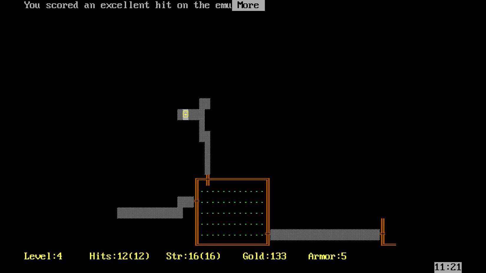 I’ve never played a roguelike, so I started with the original Rogue (1980)